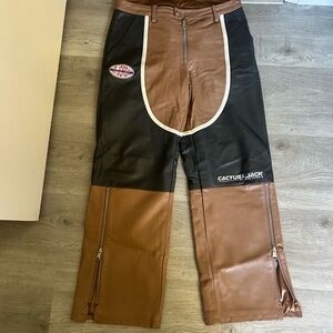 cactus jack x air jordan women’s leather pants